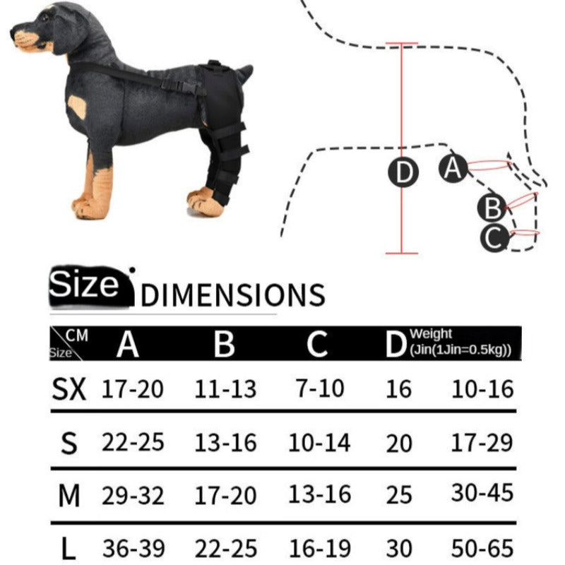 DogLegReflectiveDogBandagesAdjustableDogLegKneeBraceStrapsProtectionforDogsJointBandageWrapDoggyMedicalSuppliesDogsAccessories