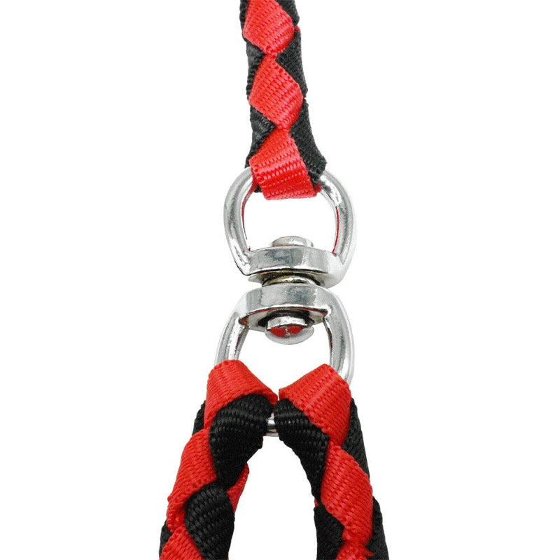 Two Dogs Nylon Tangle Free Dual Pet Dog Double Leash