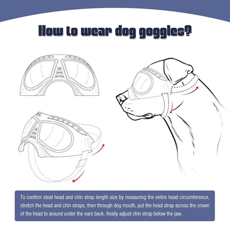 Pet Dog Goggles Sunglasses UV Protection Windproof