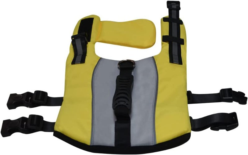 Dog Inflatable Life Jacket Vest, Dog Clothes Foldable and Convenient Safety Swimming Reflective Suit for Small Medium Large Dogs