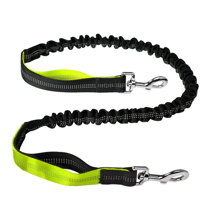 Hands Free Dog Leash with Waist Zipper Pocket Dual-Handle Reflective Bungee Suitable for Running Hiking Training Adjustable Waist Belt, Shock Absorbing for Small Medium and Large Dogs Pet Supplies