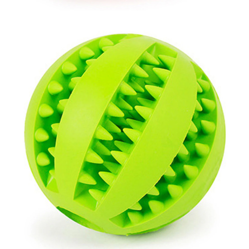 Pet Dog Ball Toy For Tooth Cleaning Snack