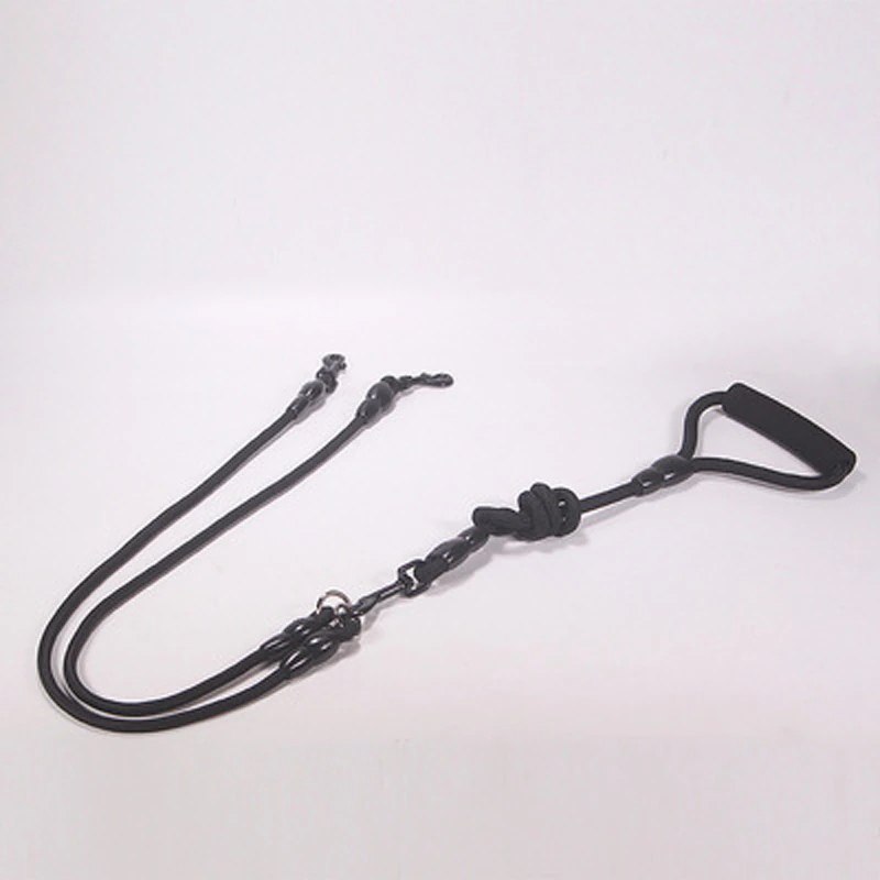 Pet Dog Leash Nylon Rope Double Dual Two Heads