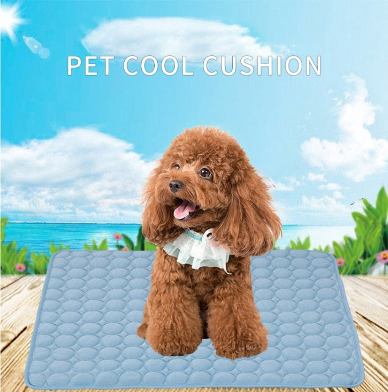 Dog Cooling Mat Pet Ice Pad Teddy Mattress Pet Cool Mat Bed Cat Summer Keep Cool Ice Silk Cooling Dog Mat for Dogs