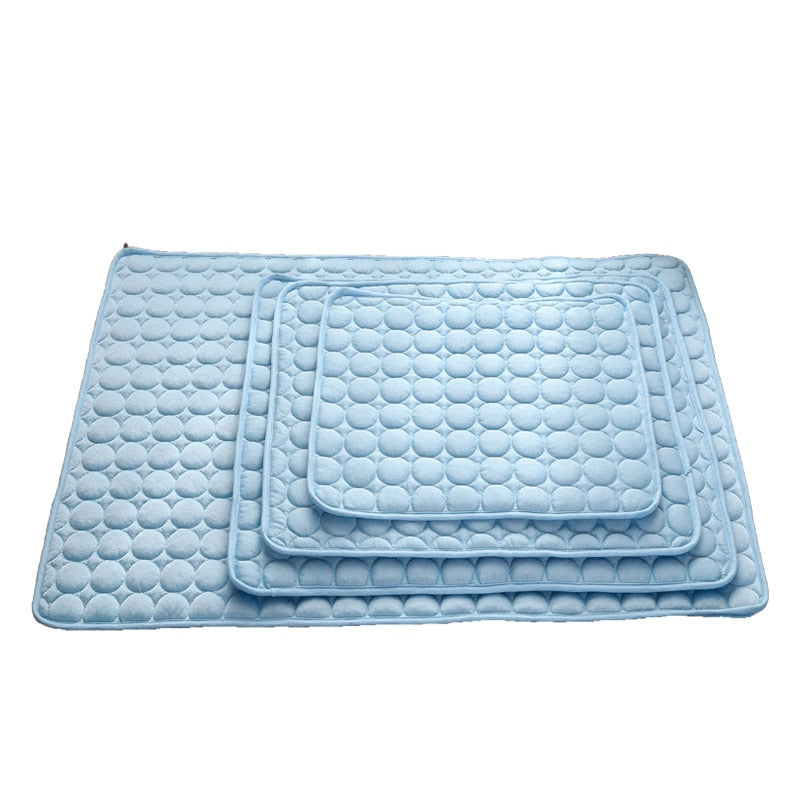 Dog Cooling Mat Pet Ice Pad Teddy Mattress Pet Cool Mat Bed Cat Summer Keep Cool Ice Silk Cooling Dog Mat for Dogs