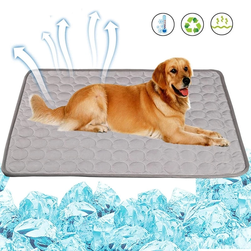 Dog Cooling Mat Pad Washable Breathable Pet Dog Bed