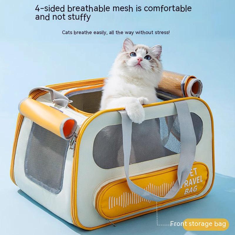 Dog Outgoing Crossbody Bag Portable And Folding Large Capacity Backpack Dog Outdoor Travel Bag