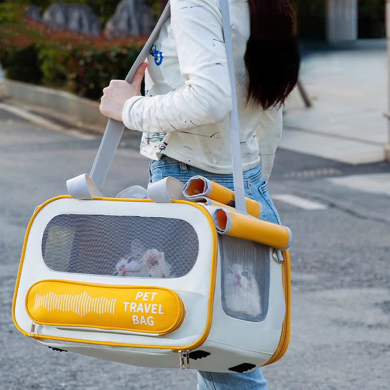 Dog Outgoing Crossbody Bag Portable And Folding Large Capacity Backpack Dog Outdoor Travel Bag