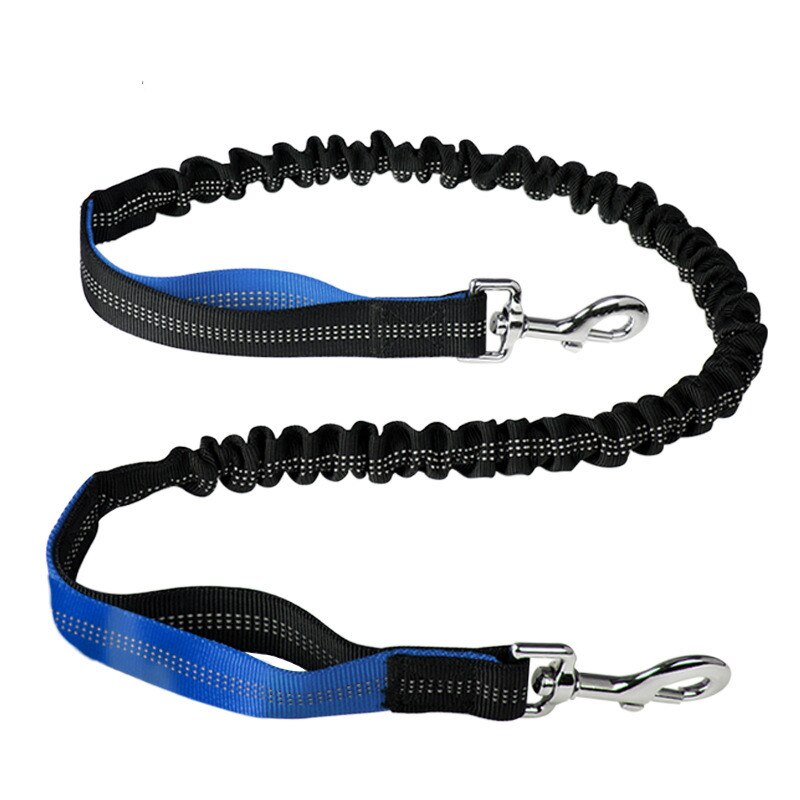Hands Free Dog Leash with Waist Zipper Pocket Dual-Handle Reflective Bungee Suitable for Running Hiking Training Adjustable Waist Belt, Shock Absorbing for Small Medium and Large Dogs Pet Supplies