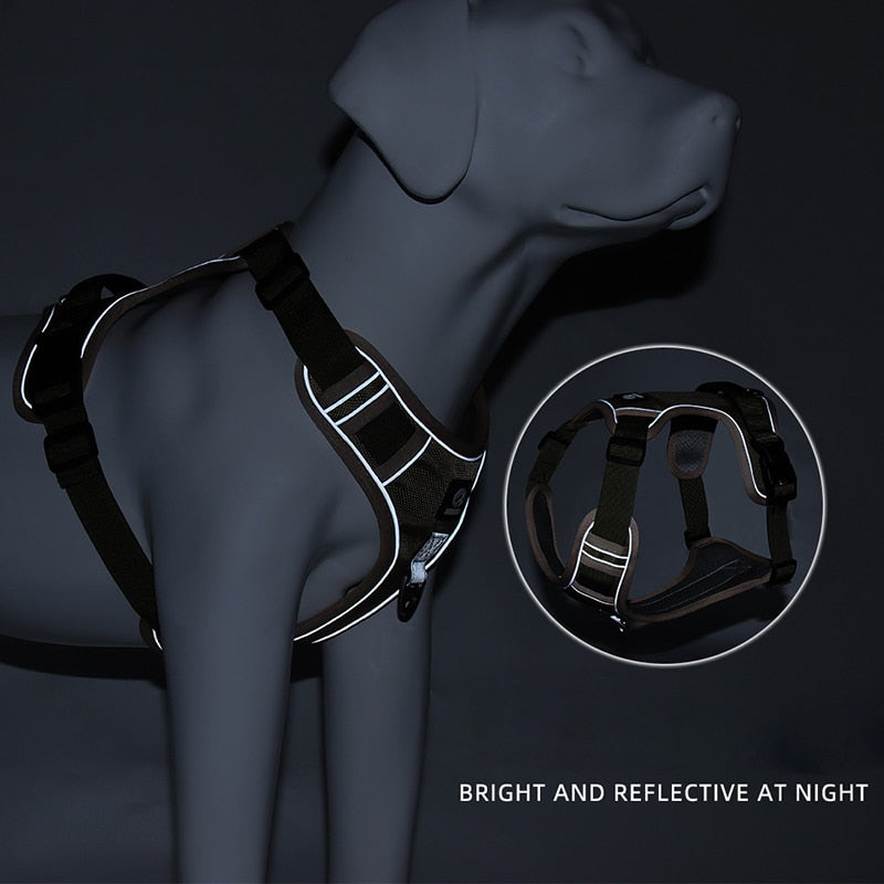 Adjustable Reflective Dog Harness Vest