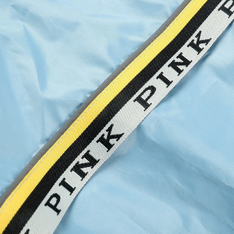 Big Dog Raincoat with Tail Jumpsuit Raincoat for Large Dogs with Reflective Strips Tow Hole Labrador Waterproof Jacket