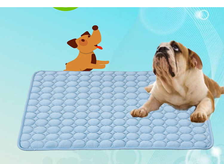 Dog Cooling Mat Pet Ice Pad Teddy Mattress Pet Cool Mat Bed Cat Summer Keep Cool Ice Silk Cooling Dog Mat for Dogs