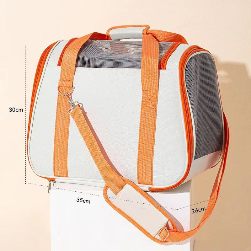 Dog Outgoing Crossbody Bag Portable And Folding Large Capacity Backpack Dog Outdoor Travel Bag