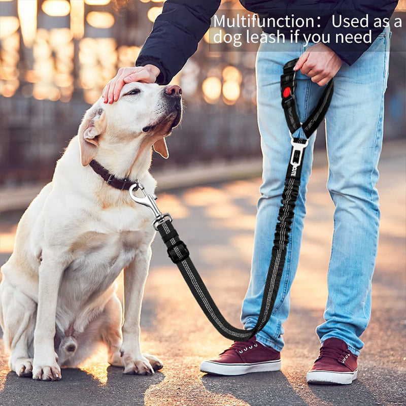 2 Pcs Dog Seat Belt Cat Seat Belts for Cars - Unique Denim & Nylon Fabric,Adjustable Dog Safety Belt