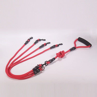 Pet Dog Leash Nylon Rope Double Dual Two Heads
