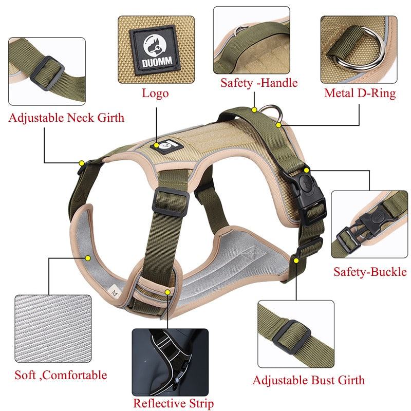 Adjustable Reflective Dog Harness Vest