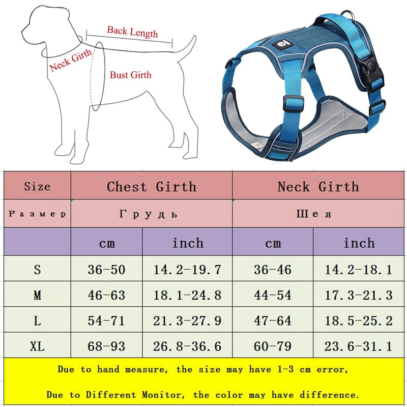 Adjustable Reflective Dog Harness Vest