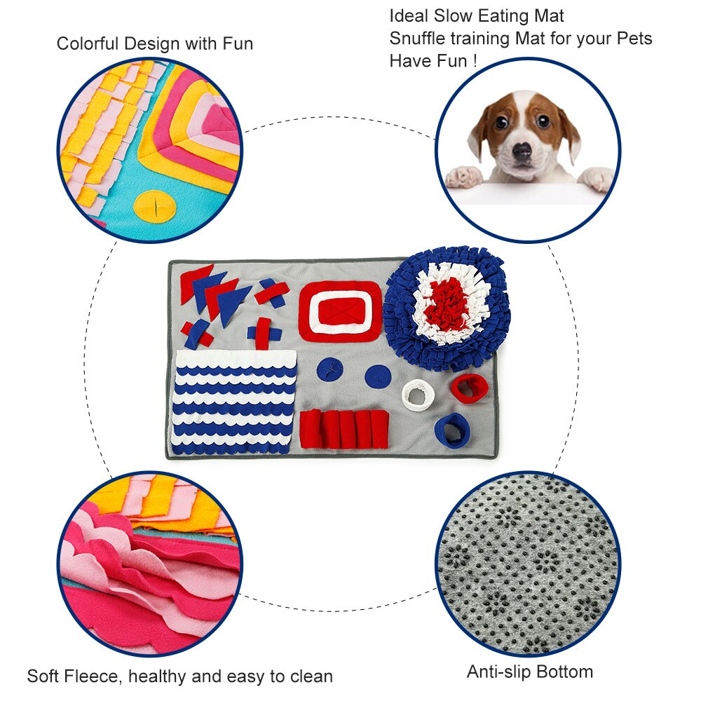 Pet Cat Dog Snuffle Smell Mats For Interactive Training