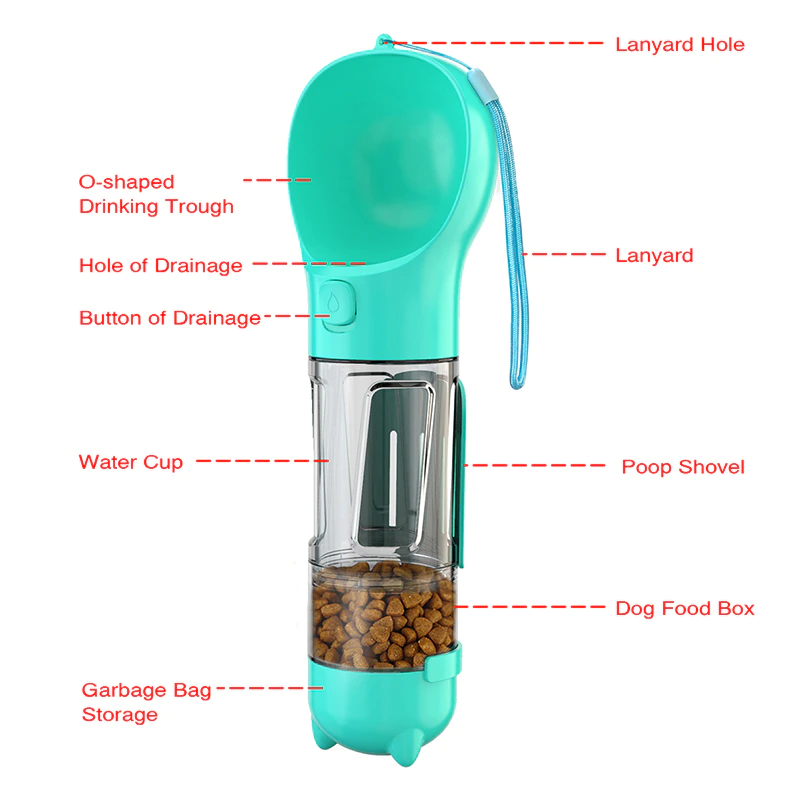 Portable Multifunction Dog Water Bottle