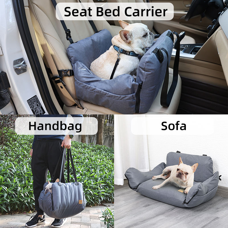 Portable Pet Dog Booster Car Seat Bed With Handle For Pet Dog Carriers Travel