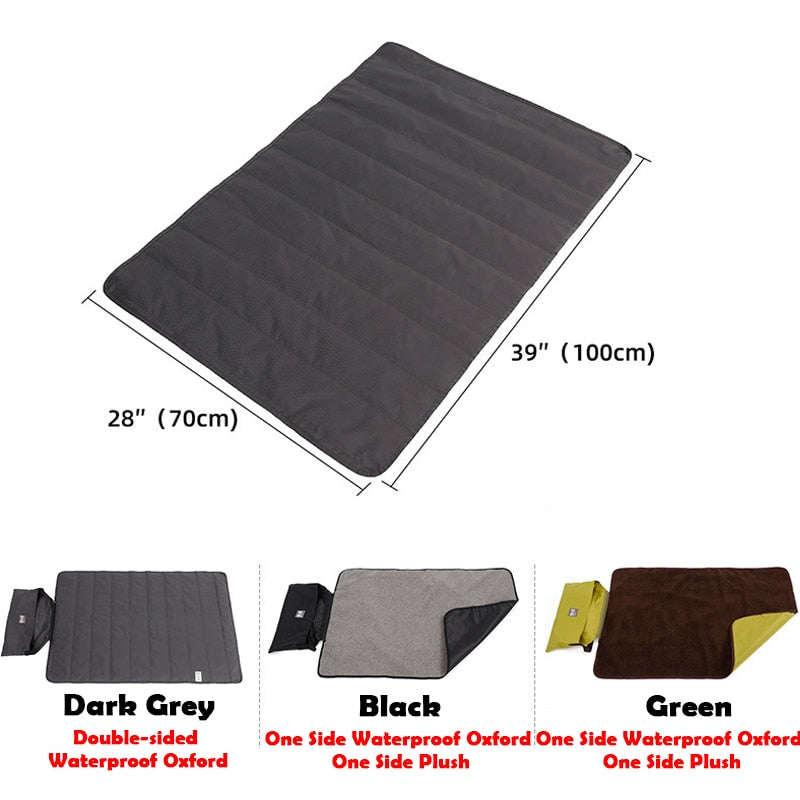 Waterproof Folding Washable Dog Blanket Mat with Strap For Dog Travel Camping