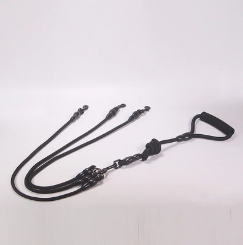 Pet Dog Leash Nylon Rope Double Dual Two Heads