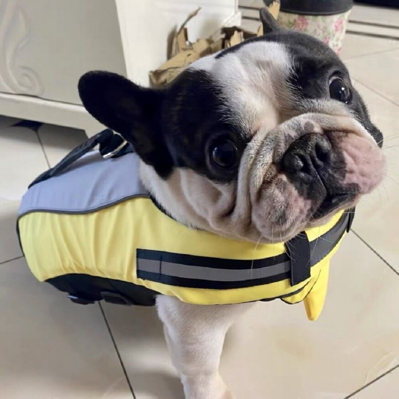 Dog Inflatable Life Jacket Foldable and Convenient Safety Swimming Reflective Suit