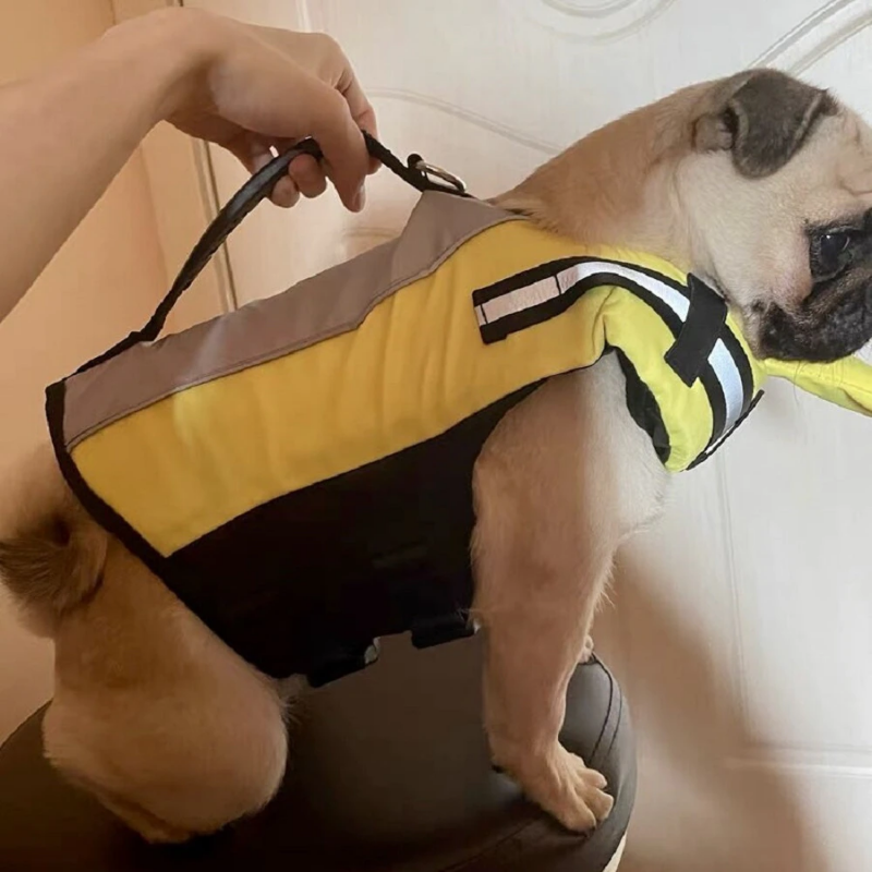 Dog Inflatable Life Jacket Foldable and Convenient Safety Swimming Reflective Suit
