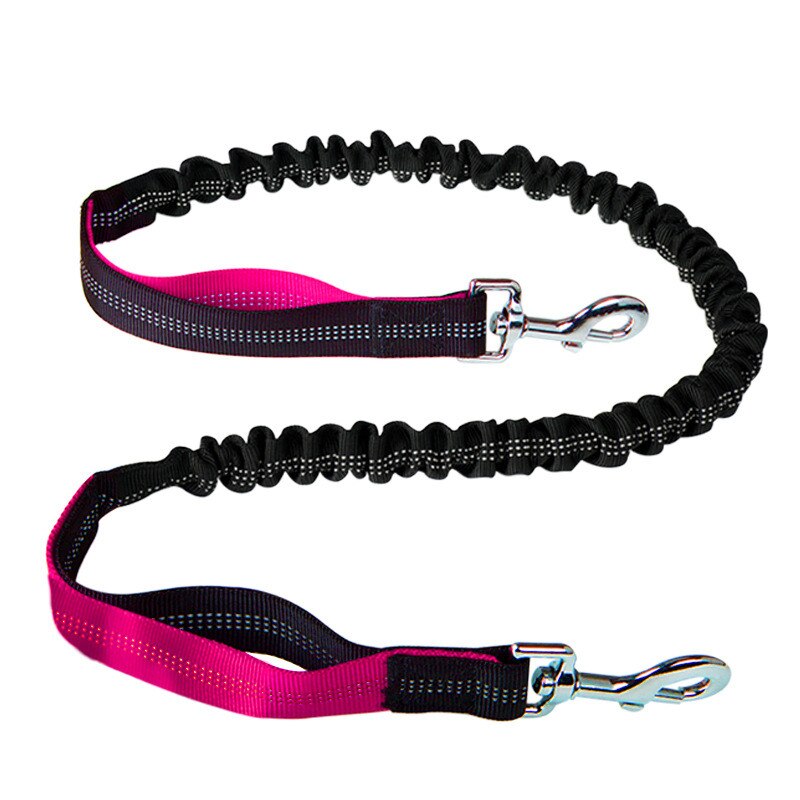 Hands Free Dog Leash with Waist Zipper Pocket Dual-Handle Reflective Bungee Suitable for Running Hiking Training Adjustable Waist Belt, Shock Absorbing for Small Medium and Large Dogs Pet Supplies