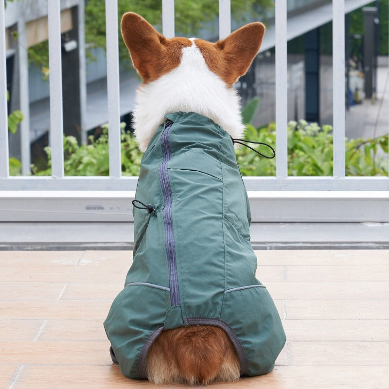 Pet Dog Jacket Reflective Windproof Outdoor Jackets for Small Large Dogs Waterproof Dog Snowsuit Adjustable Back Zipper Pet Rain Coat Supplies