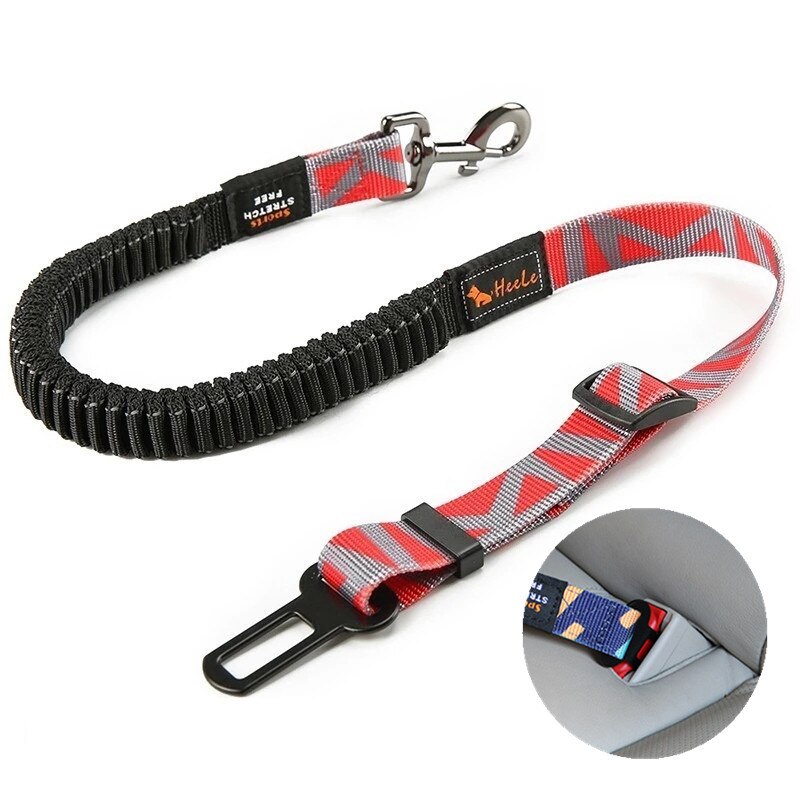 Adjustable Dog Leash Car Seat Belt