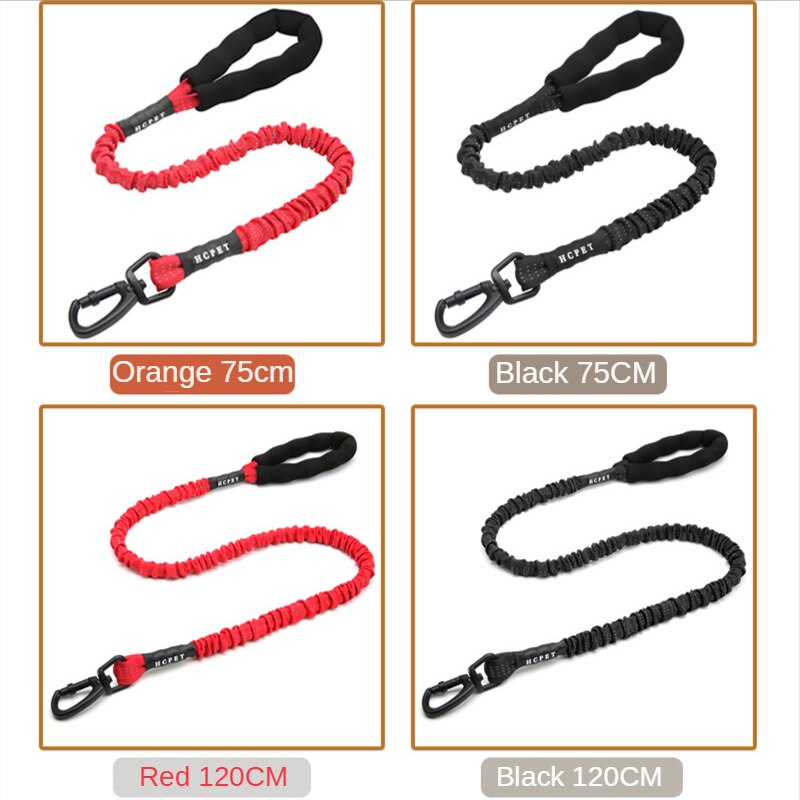 Heavy Duty Large Dog Leash Elasticity Bungee Dog Training Leash NO PULL Pet Running Walking Lead Rope Nylon Medium Big Dogs