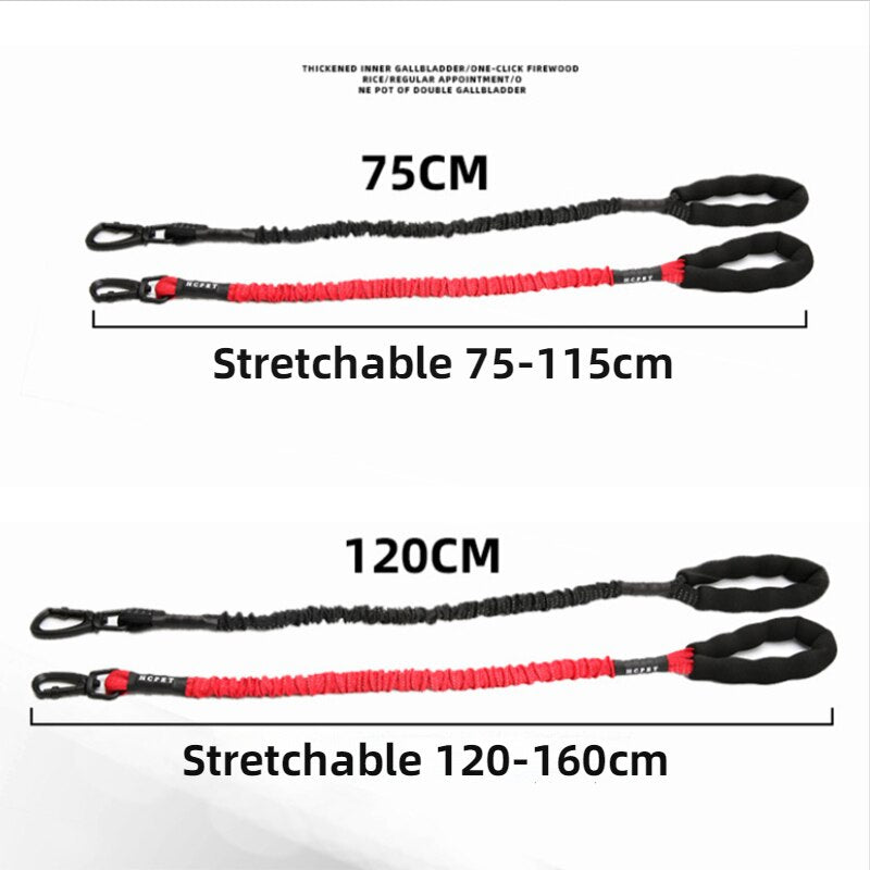 Heavy Duty Large Dog Leash Elasticity Bungee Dog Training Leash NO PULL Pet Running Walking Lead Rope Nylon Medium Big Dogs