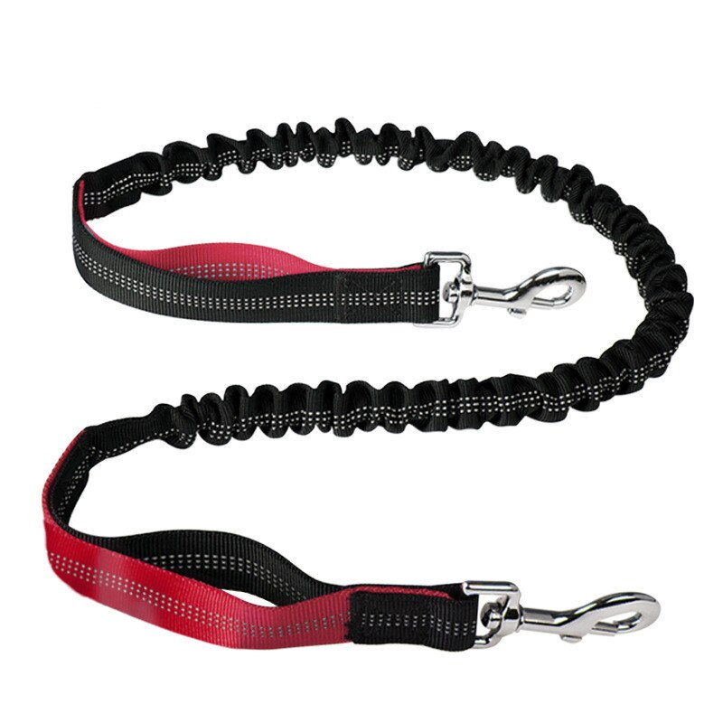 Hands Free Dog Leash with Waist Zipper Pocket Dual-Handle Reflective Bungee Suitable for Running Hiking Training Adjustable Waist Belt, Shock Absorbing for Small Medium and Large Dogs Pet Supplies