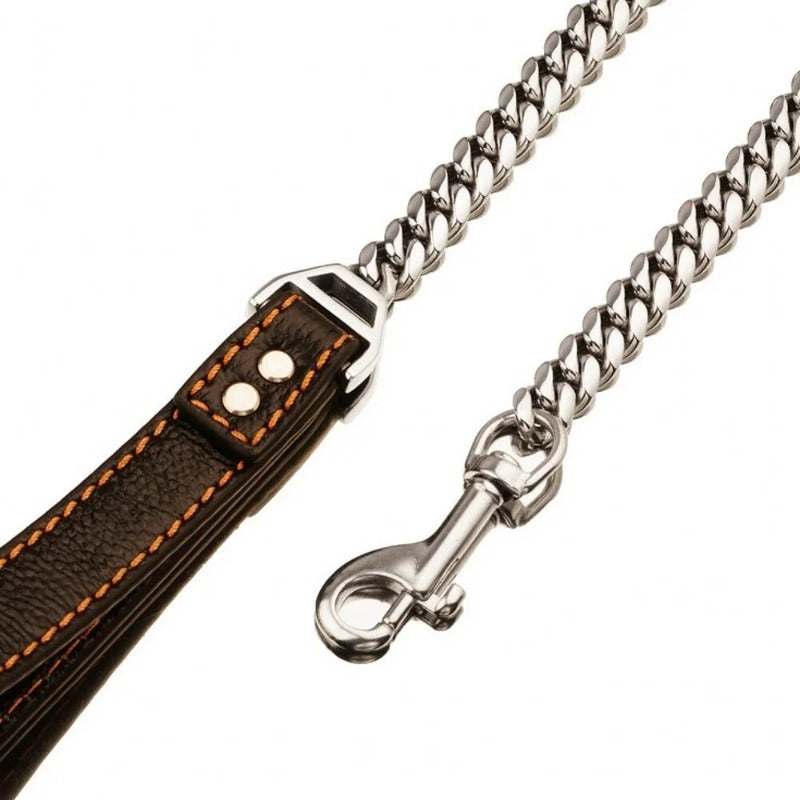 10 14MM Stainless Steel Pet Leashes Golden Dog Chain Collar
