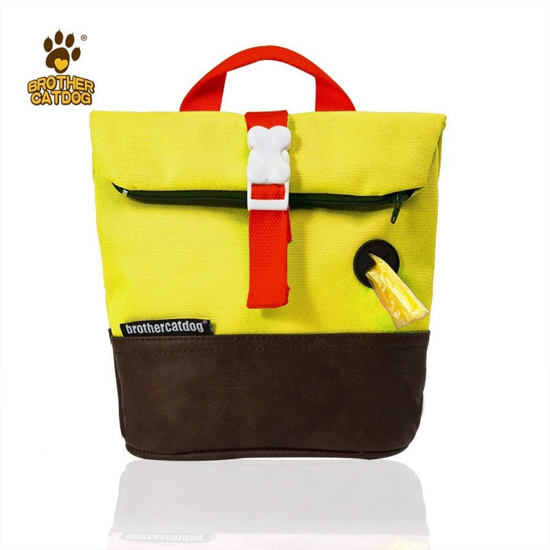 Pet Dog Carrier Backpack With Poop Bag Container Dog Saddle Bag Backpack Harness