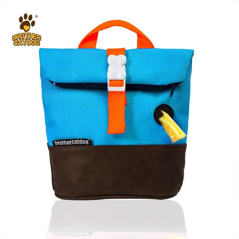 Pet Dog Carrier Backpack With Poop Bag Container Dog Saddle Bag Backpack Harness