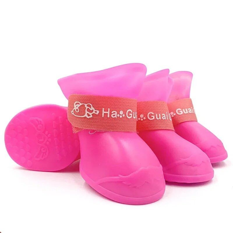 1set Silicone Anti-scratch Dog Foot Shoes