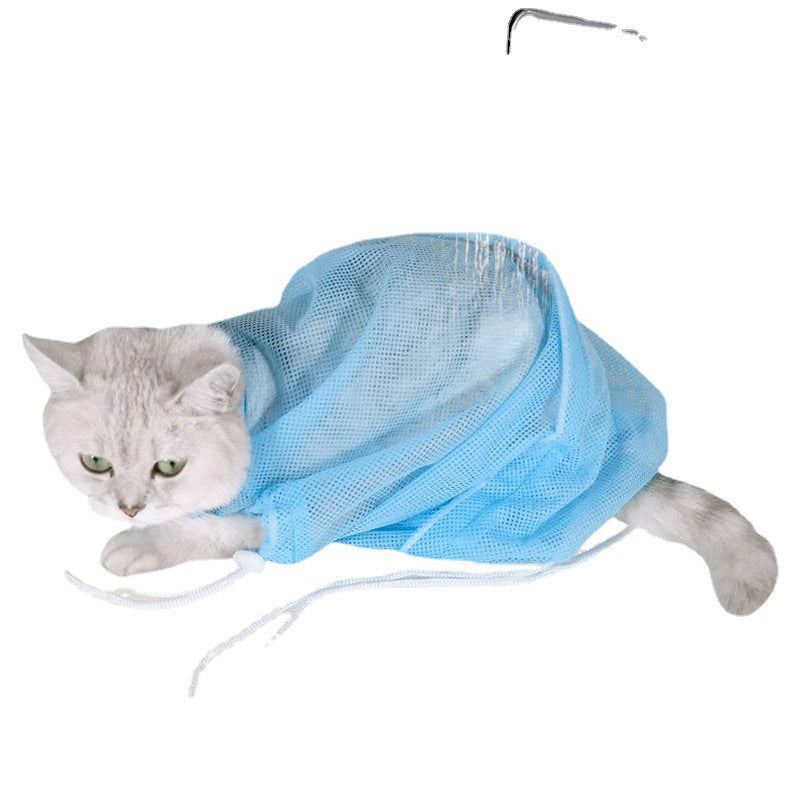 Cat Shower Cleaning & Restraint Bag Multifunctional Adjustable Polyester Beauty Bath Bag