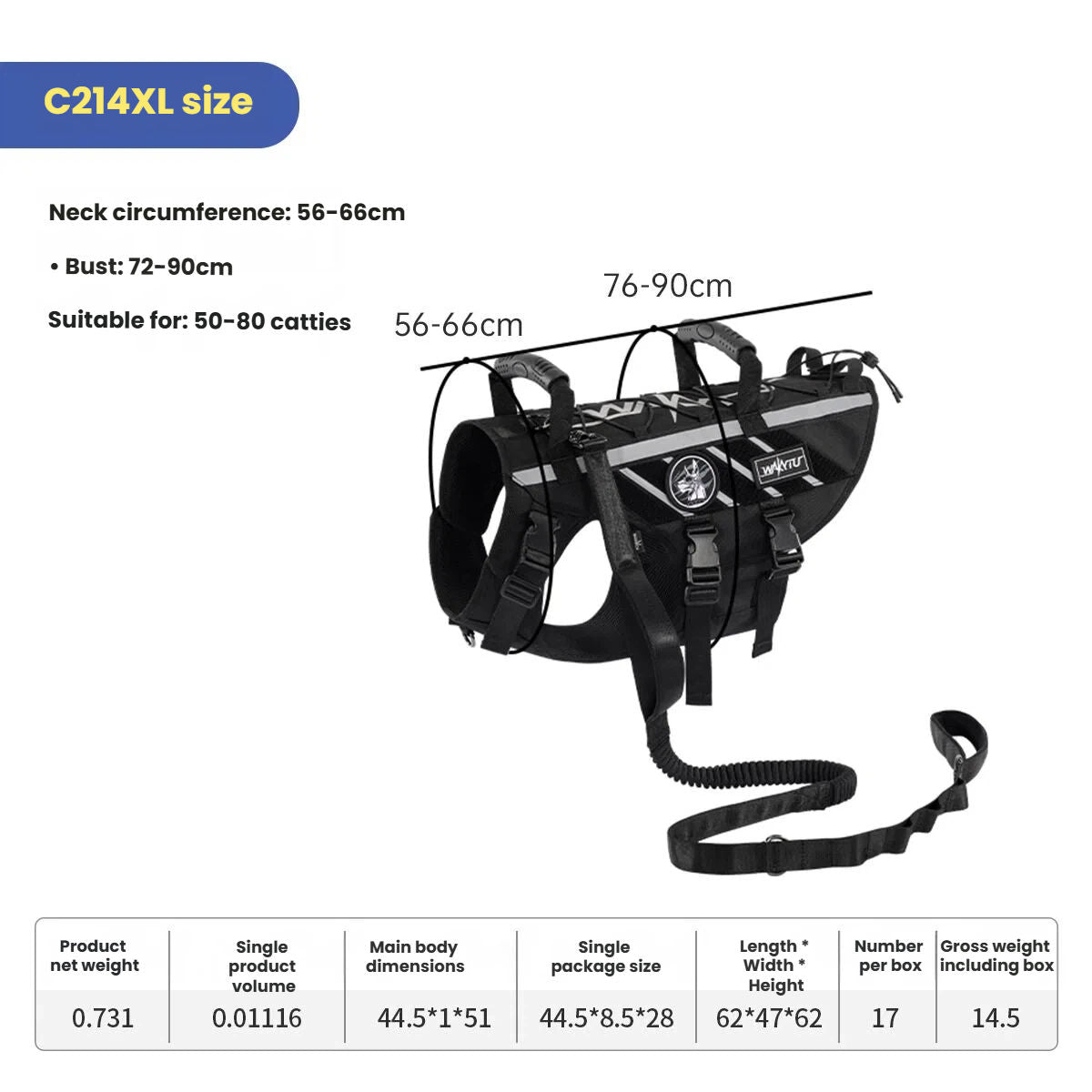 Tactical Dog Harness Outdoor Medium Large Dogs Vest Pet Walking Leash