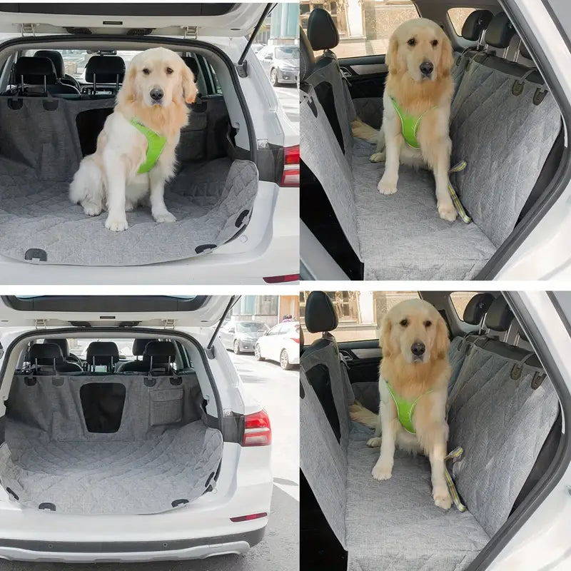 Dog Pet Car Seat Cover Foldable Waterproof  Rear Back Seat Ma Hammock