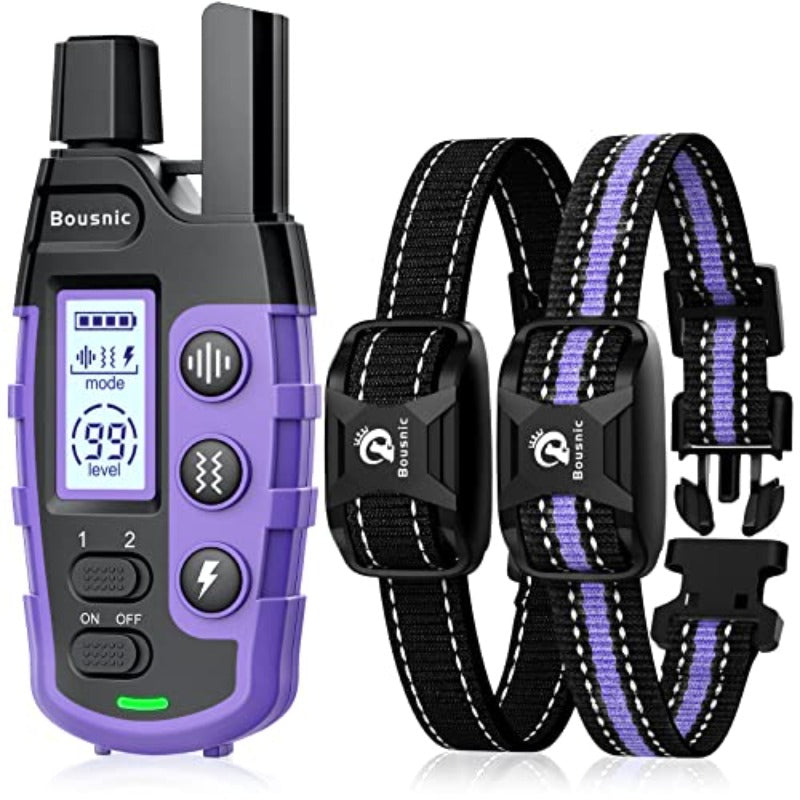 3300Ft Dog Shock Collar With Rechargeable Remote Waterproof E Collar with Beep Vibration