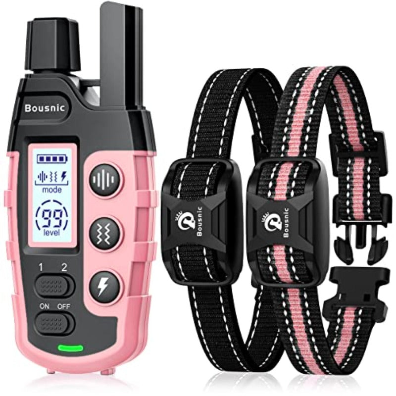 3300Ft Dog Shock Collar With Rechargeable Remote Waterproof E Collar with Beep Vibration