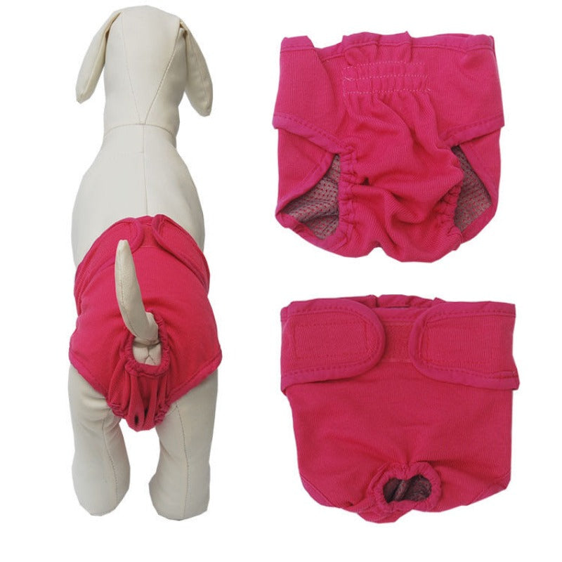 4pc Pet Dog Physiological Pants Washable Dog Diapers Underwear