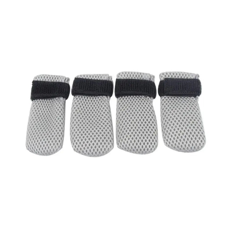 4pcs/set Pet Claw Cap Breathable Mesh Pet Feet Cover Anti Scratch Paw Caps