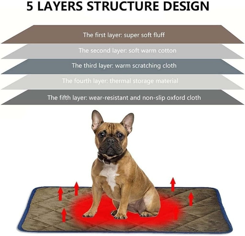 Self-Heating Dog Pad Thermal Cat and Dog Warming Bed Mat