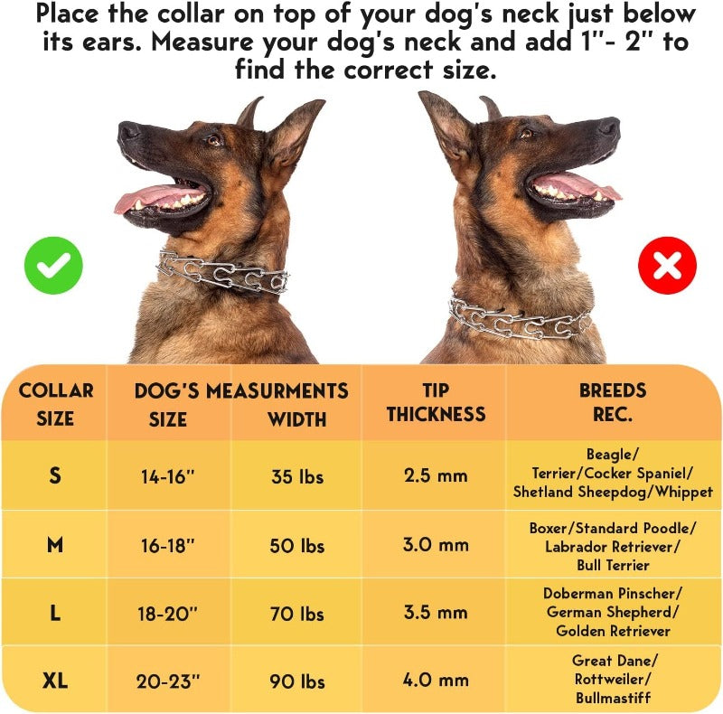 Adjustable No Pull Dog Traning Ｃollar with Buckle