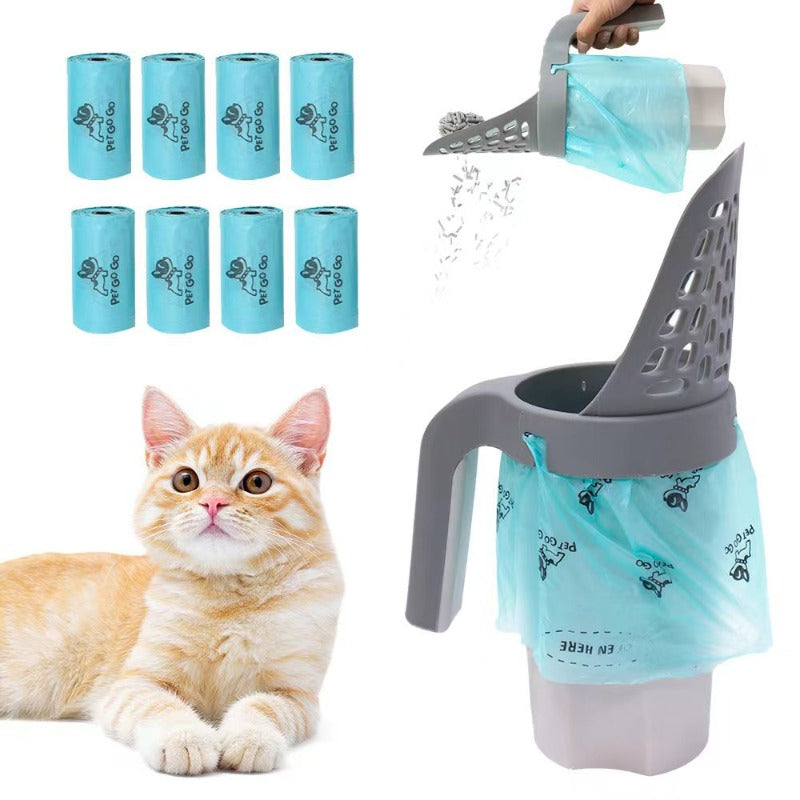 All-in-one Cat Litter Shovel With Storage Box