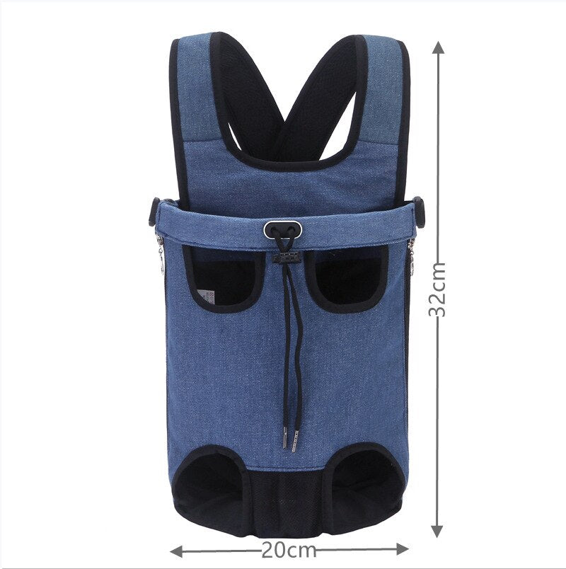 Adjustable Portable Pet Dog Carrier Bag Dog Double Shoulder Backpack