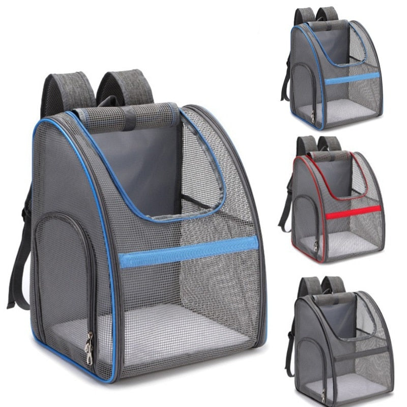 Breathable Folding Pet Cat Dog Carrier Backpack With Zipper For Pet Dog Travel